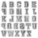 Large Resin Alphabet Mold 6 Inch 26 Pack Capital Small Letter Handmade Casting - Brand New