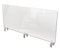 GHENT CLEAR PARTITION EXTENDER WITH ATTACHED CLAMP, 48 X 3.88 X 30 (GHEPEC3048A) - Brand New