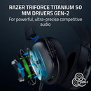 Razer BlackShark V3 Wireless Gaming Headset for PS5, 50mm Drivers - Black - Like New