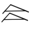 AMAZON BASICS SHELF BRACKETS L20" X H13" 10 PACK METAL BRACKETS AB5501 - BLACK - Like New