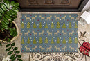 Brumlow Mills Holiday Delight Washable Festive Trees & Reindeer Holiday Rug - Brand New