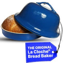 Sassafras Superstone® Stoneware La Cloche® Bread Baker Blue Glazed, B087DT24F6 - Brand New