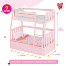 Our Generation PINK BUNK BEDS ACCESSORY SET FOR 18" DOLLS BD35378 - PINK - Brand New