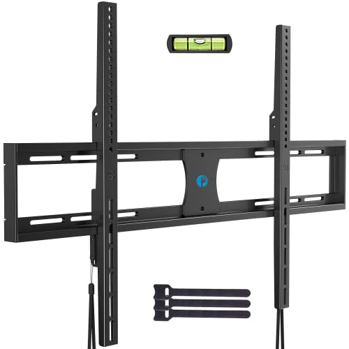 PIPISHELL LOW PROFILE FIXED TV WALL MOUNT ULTRA SLIM 42-90 INCHES PIXT1 - BLACK - Like New