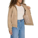 LW5RC144 LEVI'S WOMEN'S WORKWEAR HOODY BOMBER - SIZE: WOMEN M - TAN - Brand New