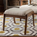 Baxton Studio Roxy Ottoman Light Beige - Like New