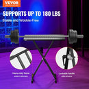 VEVOR DJ TABLE STAND 32" X 20" PORTABLE DJ LAPTOP LIGHTWEIGHT DJ STAND - BLACK - Like New