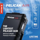 PELICAN AIR CASE WITH FOAM PELIAIR-1615 - BLACK - Like New