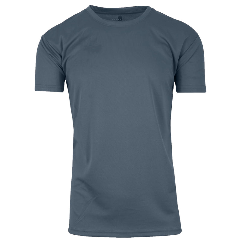 GALAXY BY HARVIC MEN PERFORMANCE ACTIVE SHORT SLEEVE TEE - SIZE M - CHARCOAL - Brand New