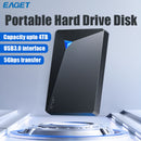 EAGET G20 USB3.0 PORTABLE EXTERNAL HARD DRIVE 320GB HDD - BLACK - Like New