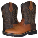 WOLF Premium Western Work Boot Water Resiliant Cowhide Mexican Leather Size 10.5 - Like New