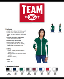 TT34W Team 365 Ladies' Elite Performance Full-Zip Sport New