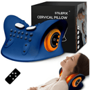 STILEFIX NECK MASSAGER PILLOW WITH 3 ADJUSTABLE MODES - DARK BLUE - Like New