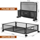 Joibabe Under Bed Storage Containers 2 Pack Foldable Underbed Storage - Black - Like New