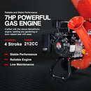 G GREATCIRCLEUSA WOOD CHIPPER SHREDDER GAS POWERED 3 IN 1 - RED - Like New