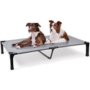 HEEYOO Elevated Dog Bed, Cooling Raised Pet Cot with Chew Proof Mesh - Gray - Like New
