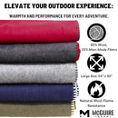 M MCGUIRE GEAR CAMPING WOOL BLANKET BK-260-GY - GREY - Like New
