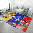 Super Area Rug Sonic Cool Kid Room Carpet Non Skid 3X5Ft B0C1734PLY - Cyber Blue - Brand New