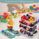 Plastic Storage Organizer for Lego Box Kids Child Toy Stackable Containers Like New