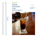 7.75" Wrapped White Jumbo Paper Straws 3,200 ct - B07GL3DKBJ - Brand New