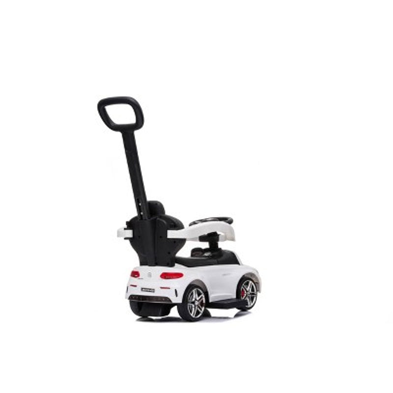 BEST RIDE ON CARS 3 IN 1 PUSH CARS RIDE-ON MERCEDES AMG-C63 - WHITE - Brand New
