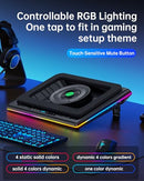 LLANO RGB LAPTOP COOLING PAD POWERFUL TURBOFAN GAMING LAPTOP V12-RGB - BLACK - Like New