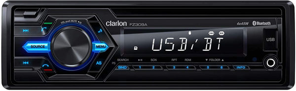 CLARION FZ309A USB/SD/MP3/WMA BLUETOOTH DIGITAL MEDIA RECEIVER, - Scratch & Dent