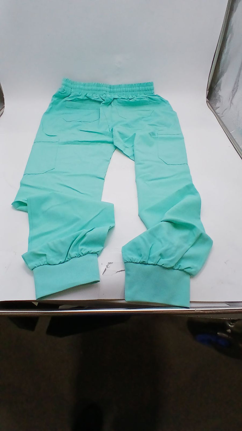 EMPIRE TREND POLYESTER SCRUBS PANTS - SIZE: WOMEN MEDIUM - AQUA - Brand New