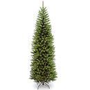 NATIONAL TREE COMPANY ARTIFICIAL SLIM TREE KINGSWOOD FIR 7.5 FEET KW7-500-75 - Like New