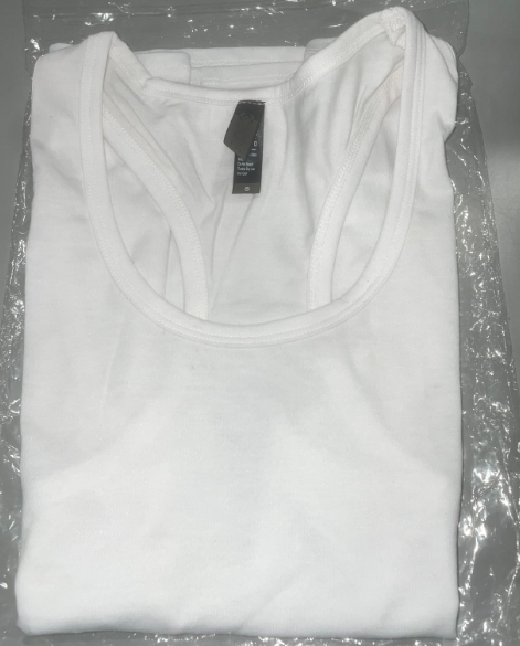 STUDIO 33 WOMEN'S SOLID SLEEVELESS RACERBACK TANK TOP - SIZE: WOMEN S - WHITE - Like New