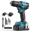 Tilswall 20V Cordless Drill, Power Drill with 65N.m High Torque, 18+1 Torque - Like New