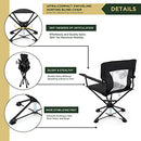 ARROWHEAD OUTDOOR 360° DEGREE SWIVEL HUNTING CHAIR STOOL SEAT - BLACK - Like New