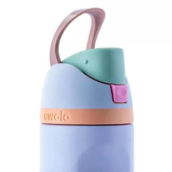 OWALA FREESIP STAINLESS STEEL WATER BOTTLE 24OZ - PERIWINKLE TWINKLE - Like New