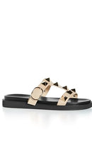 CITY CHIC WOMEN'S WIDE FIT TOTALLY SPIKE SLIDE TAN/NEUTRAL SIZE WOMEN 13W - Like New