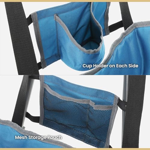 ARROWHEAD OUTDOOR PORTABLE FOLDING SWINGING HAMMOCK CAMPING CHAIR BLUE Like New