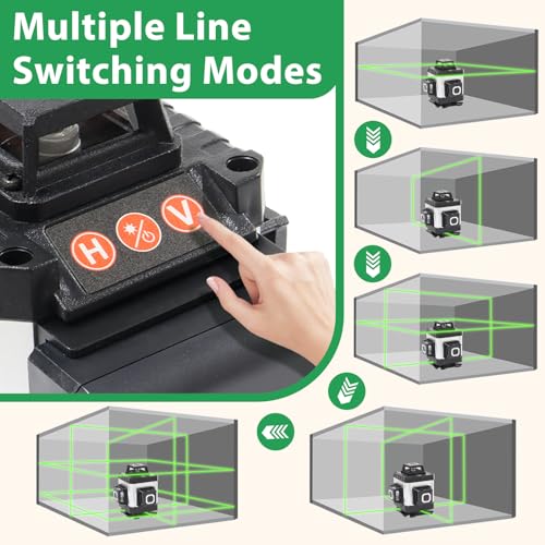 Laser Level, ZPD Laser Level with Tripod, 4 x 360 Self Leveling Laser Measuring - Like New