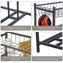 Petiture 3 Bicycle racks with storage, garage storage management, metal (Black) - Like New