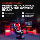 X ROCKER FALCON LOUNGING PEDESTAL CHAIR BUILT-IN AUDIO BLUETOOTH 5152501 - BLACK - Like New
