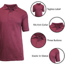 GALAXY BY HARVIC MENS POLO PIQUE SHIRT - SIZE LARGE - BURGUNDY - Brand New