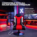 X ROCKER FALCON LOUNGING PEDESTAL CHAIR BUILT-IN AUDIO BLUETOOTH 5152501 - BLACK - Like New