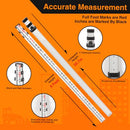 Mountlaser Aluminum Grade Rod with Carrying Case and Rod Leve (16 Foot) - Like New