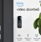 Blink Video Doorbell 2-way Audio 1080p HD Video Wi-Fi Black BDM00200U Like New