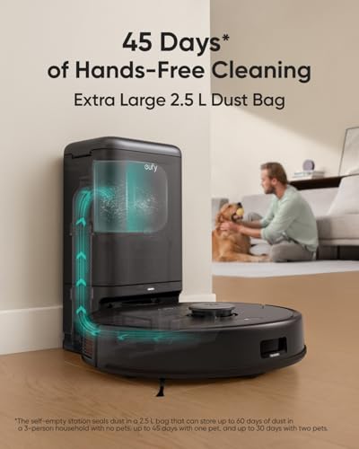 Eufy X8 Pro Robot Vacuum Self-Empty Station Twin-Turbine 2X 4,000 Pa Suction - Like New