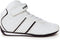 GOODYEAR MENS CLUTCH RACER SNEAKER HIGH-TOP SNEAKERS - SIZE: MEN 8 - WHITE/BLACK - Brand New