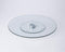 THE WHOLESALE SHOP 10" Tempered Glass Lazy Susan, UU123 - Clear/Silver Like New