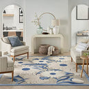 Nourison Home Aloha Blue Grey 3'6" x 5'6" Area Rug (4' x 6') - B0BRNXPH75 - Brand New