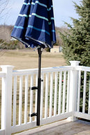 LOVE YOUR DECK Patio Umbrella Holder – Easy Installation Space Saving - Black - Brand New
