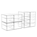 SNSLXH MAKEUP ORGANIZER 16 DRAWERS ACRYLIC CLEAR DRAWER ORGANIZER - CLEAR Like New