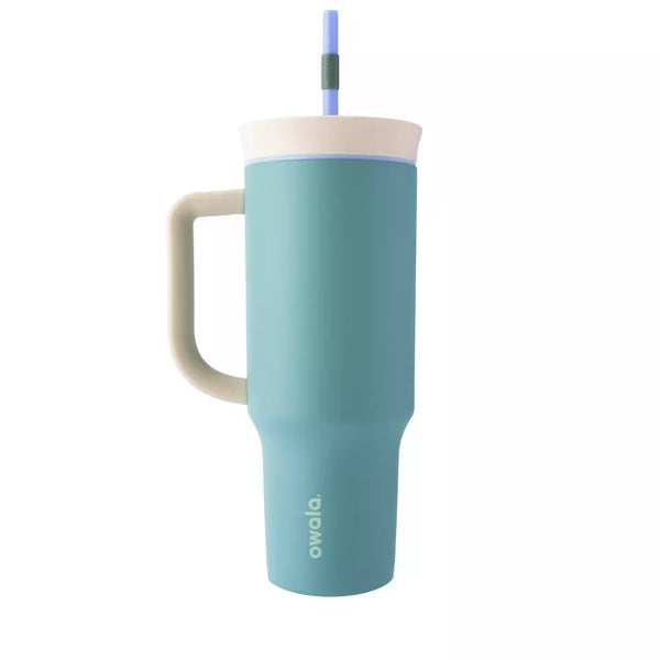 OWALA 40OZ STAINLESS STEEL STRAW TUMBLER - SAGE GREEN - Scratch & Dent