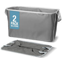 CLEVER MADE CLEVERMADE COLLAPSIBLE LAUNDRY BASKET, GRAY - Like New